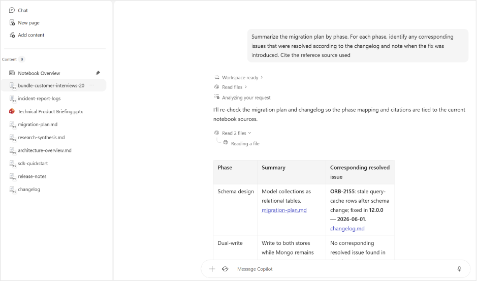 微软 Copilot Notebooks 扩展支持 Markdown，强化 AI 资料分析