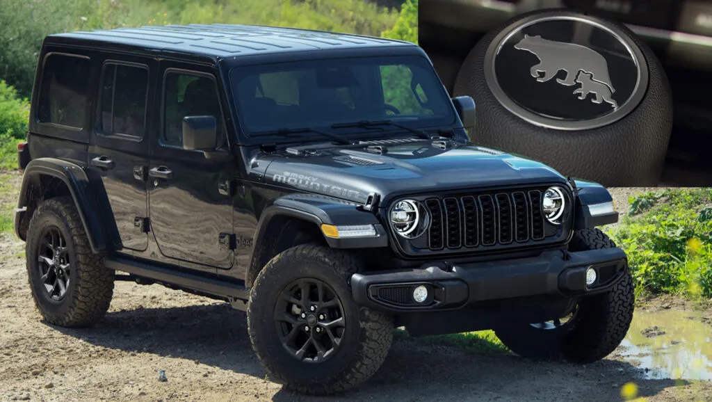 2027 款 Jeep 牧马人特别版亮相：黑色外观，母熊图案换挡杆
