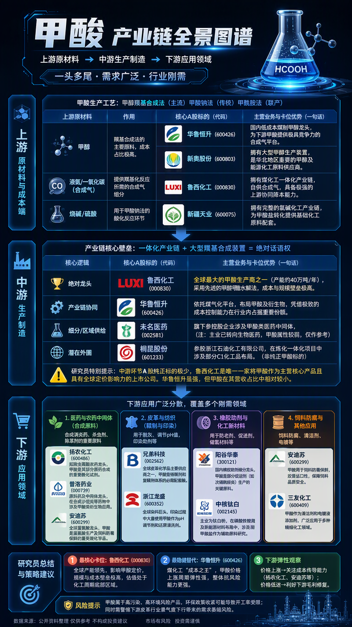 【现货异动】甲酸30天上涨26.32%!原料甲醇硫酸走强+装置减量库存低位,刚需补货拉涨报价