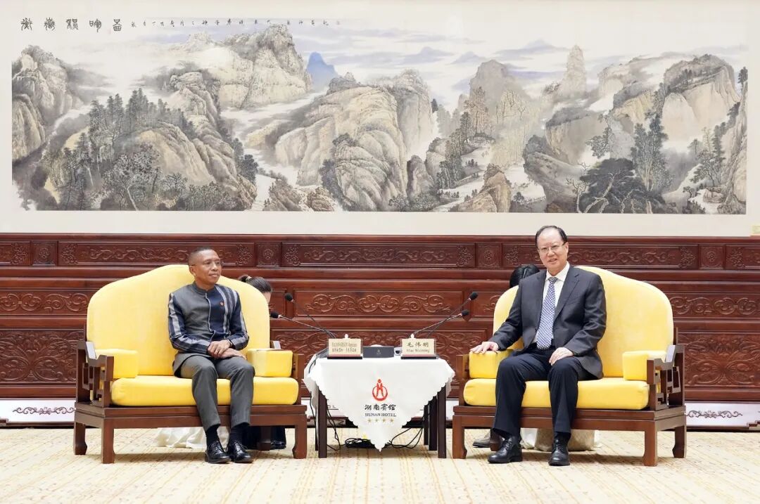 毛伟明会见马达加斯加总理