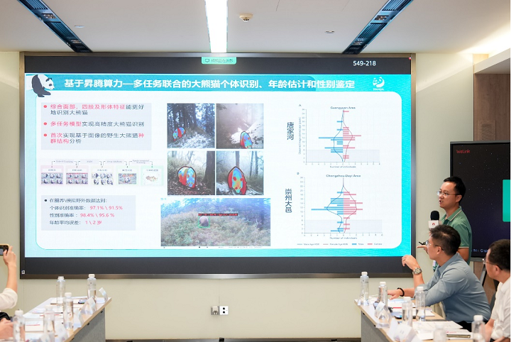 图、成都大熊猫繁育研究基地陈鹏研究员分享大熊猫监测研究工作