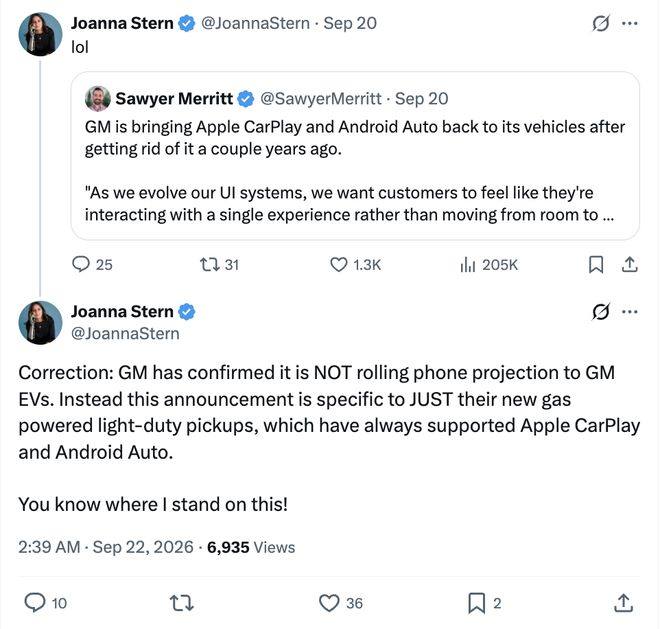 通用汽车发言人重申苹果CarPlay/谷歌Android Auto禁令 通用汽车发言人重申苹果CarPlay/谷歌Android Auto禁令