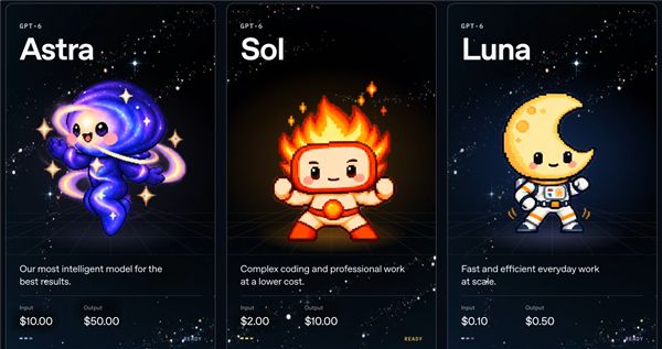 OpenAI正式发布GPT-6 Sol/Luna!API价格大降50% 免费用户也能用 OpenAI正式发布GPT-6 Sol/Luna!API价格大降50% 免费用户也能用