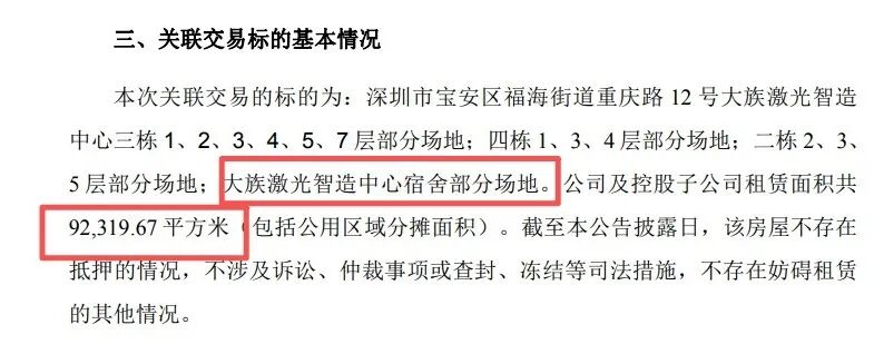 图 / 大族数控租赁公告