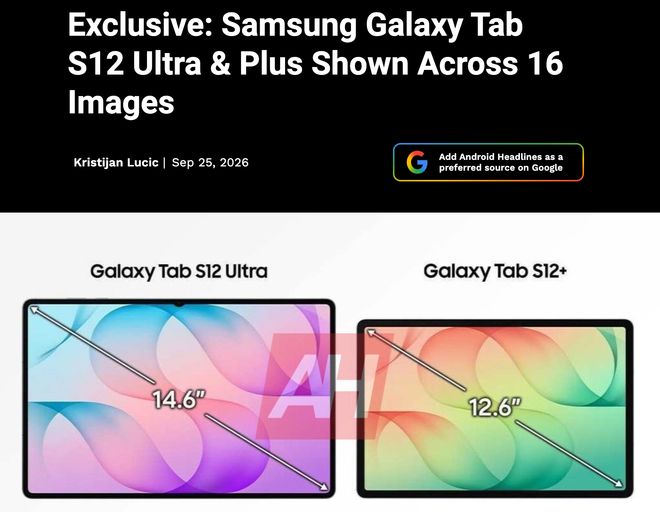 三星Galaxy Tab S12系列宣传图曝光 延续纤薄设计 三星Galaxy Tab S12系列宣传图曝光 延续纤薄设计