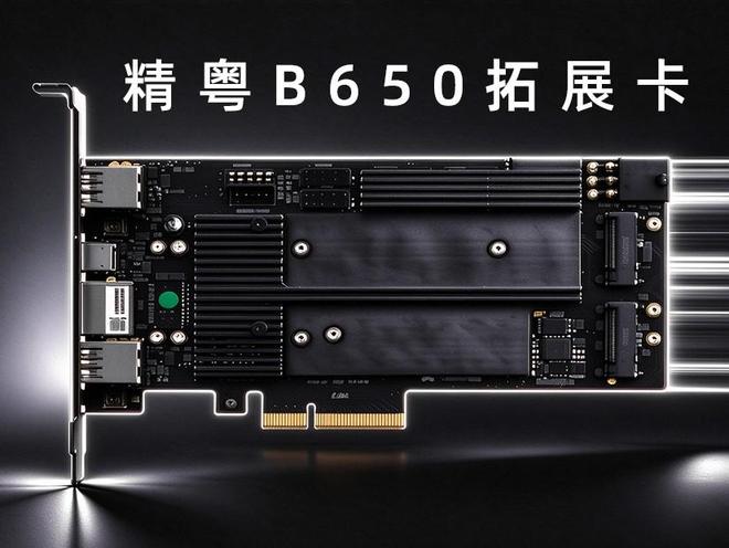 精粤发布B650扩展卡Xscale.io,提供4个M.2、2.5GbE RJ-45与USB 精粤发布B650扩展卡Xscale.io,提供4个M.2、2.5GbE RJ-45与USB