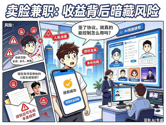 “卖脸”暗藏风险,规则必须先行 “卖脸”暗藏风险,规则必须先行