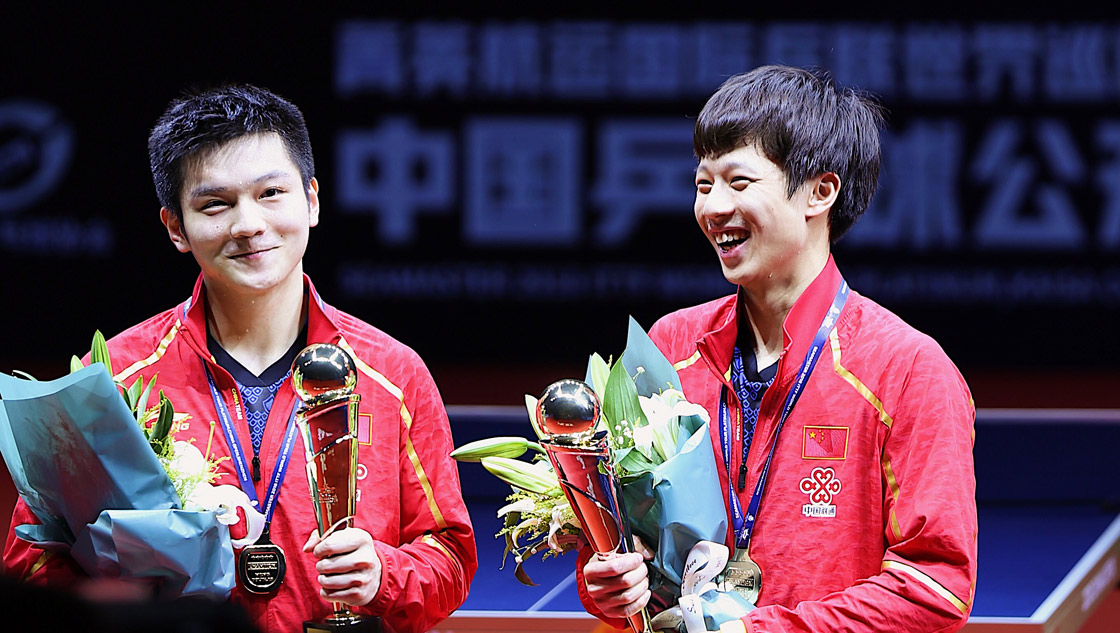 中乒赛樊振东林高远男双夺冠