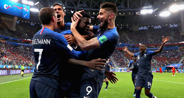 乌姆蒂蒂头球制胜 法国1-0比利时进决赛