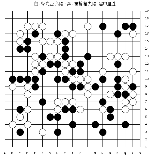 棋谱-农心杯邬光亚遭遭遇屠龙