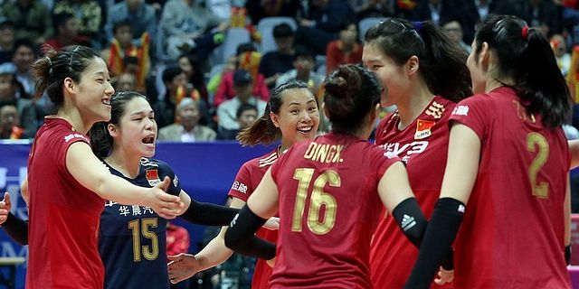 中日女排精英赛首战中国3-1日本