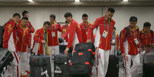 中国男篮抵达里约