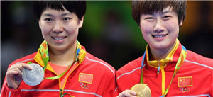 丁宁克李晓霞成就大满贯