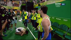 巴西选手喜极而泣