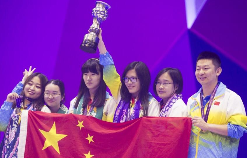 高清-国象奥赛中国女队冠军