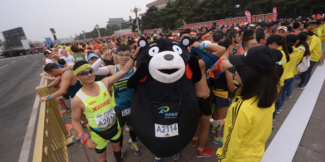 北京马拉松cosplay盛宴