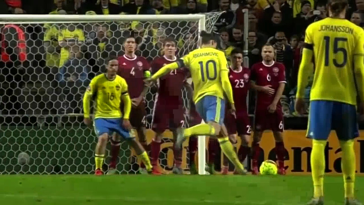 逆天弧线任意球大盘点