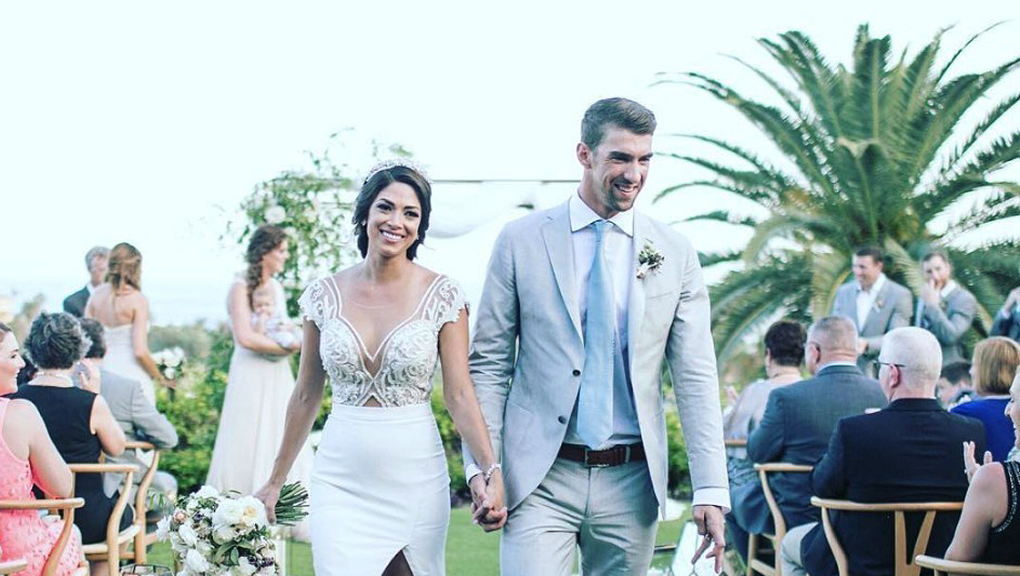 菲尔普斯与太太补办婚礼