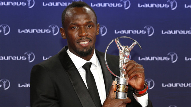 劳伦斯颁奖 博尔特夺男最佳