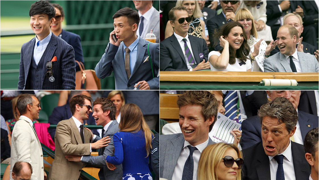 林俊杰等名流观战温网男单决赛