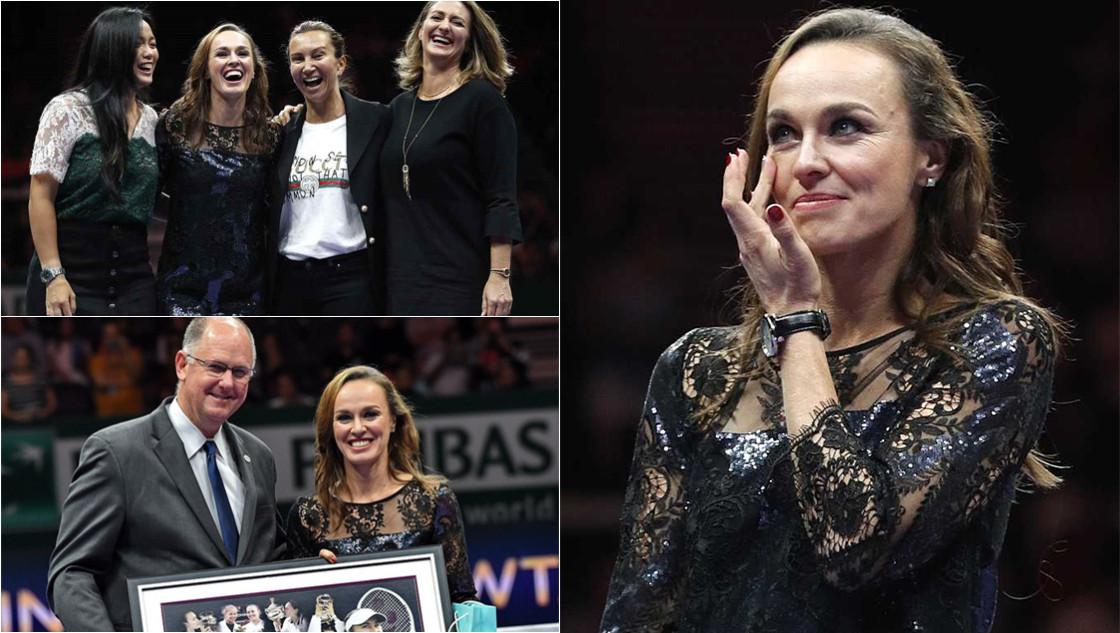 辛吉斯举行退役仪式 泪洒现场