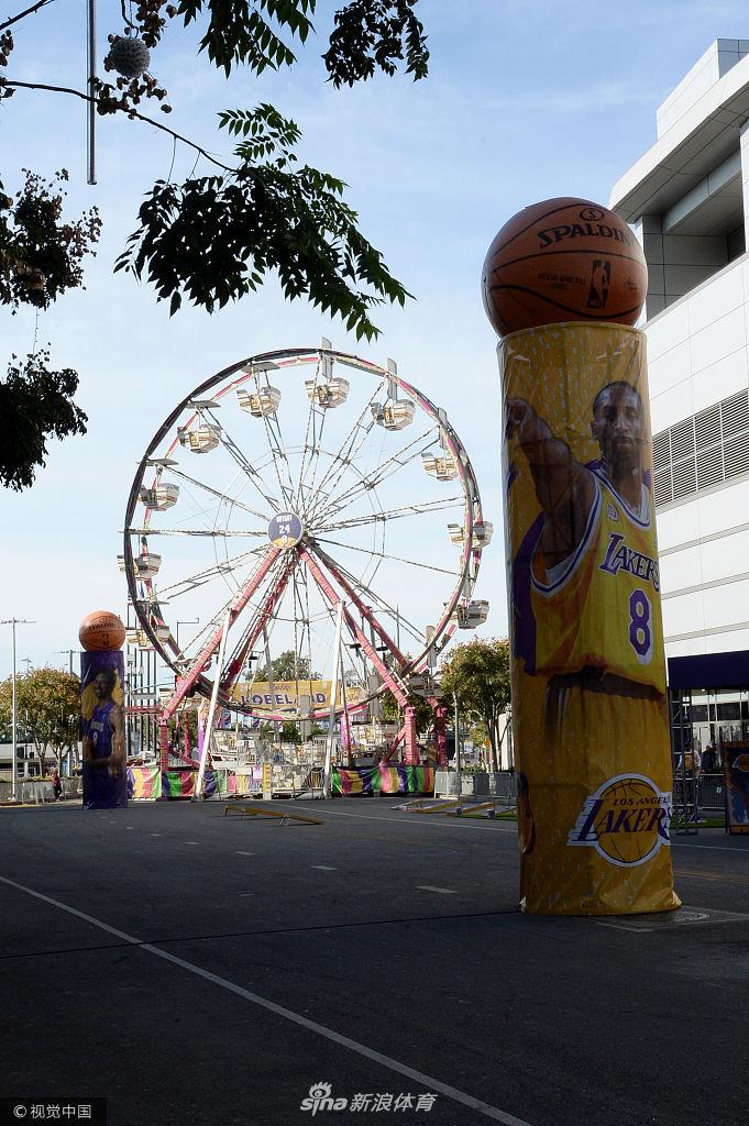 科比球衣退役仪式准备就绪