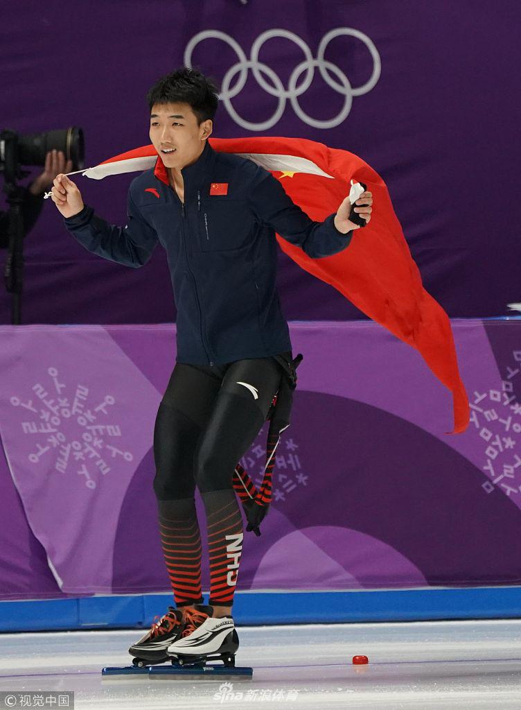 韩国,2018平昌冬奥会速度滑冰男子500米决赛,中国选手高亭宇,谢嘉轩