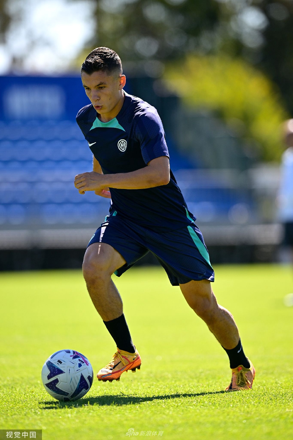 门将汉达诺维奇飞身跃起，单掌将势大力沉的射门托出横梁，他矫健的身姿如同守护球门的最后一座堡垒。