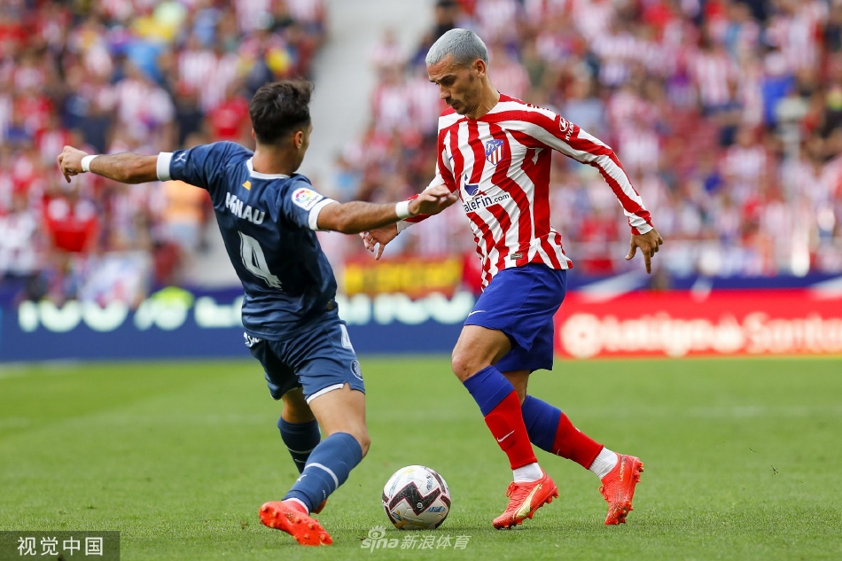 看台上挥舞的马竞红白旗帜，汇聚成一片激情澎湃的海洋