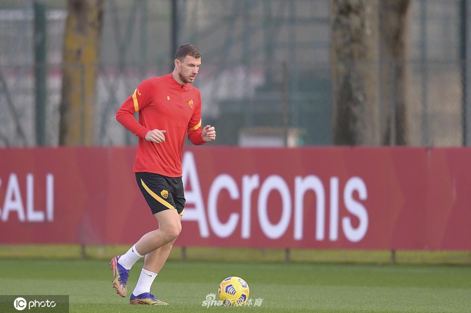 夕阳的余晖洒在训练场上，罗马队正在进行分组对抗，球员们的影子被拉得很长，画面充满力量与动态美感。