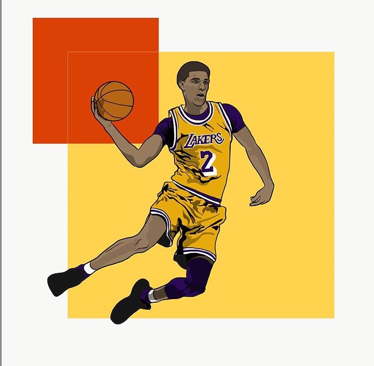 nba球星素描