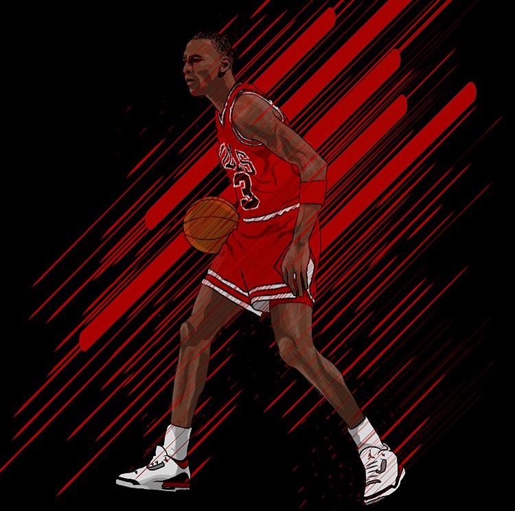 nba球星素描
