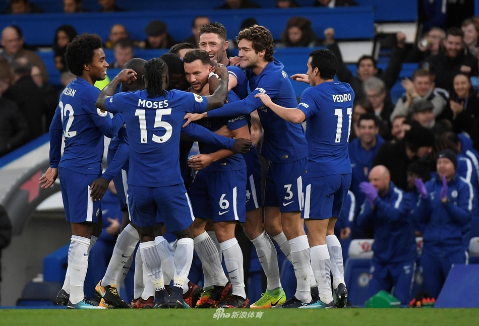 蓝军众将庆祝进球