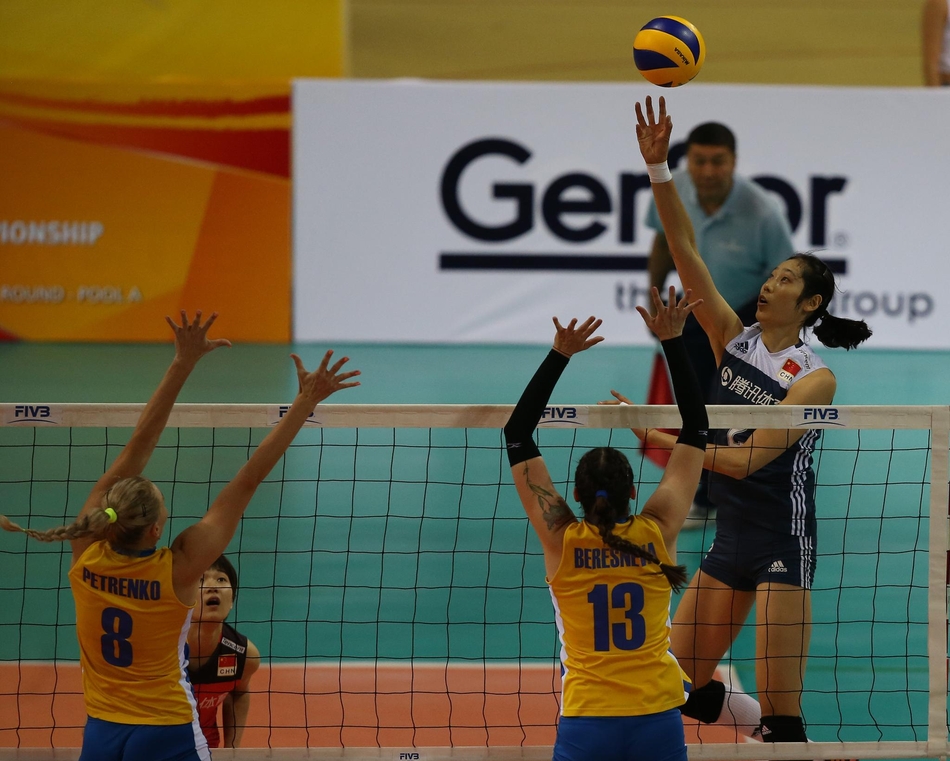 世预赛中国女排3-0哈萨克斯坦(9张)