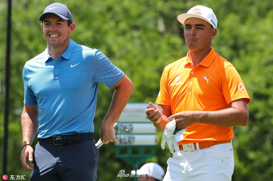 罗里·麦克罗伊在比赛中专注挥杆,他与同组的里奇·福勒共同经历了充满挑战的一周。