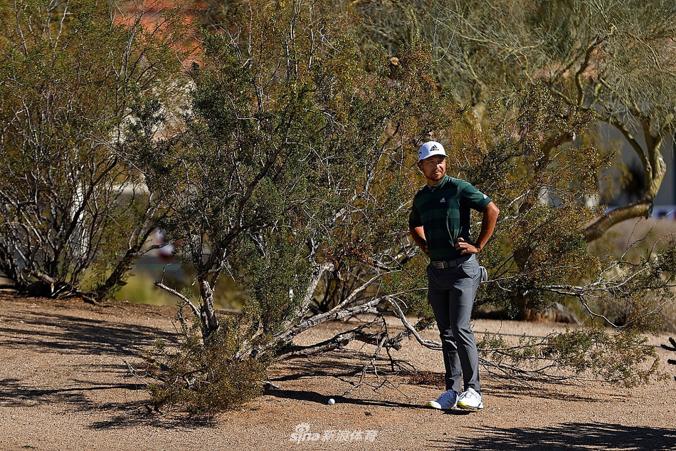 夕阳下的TPC斯科茨代尔球场美景，决赛轮大战一触即发