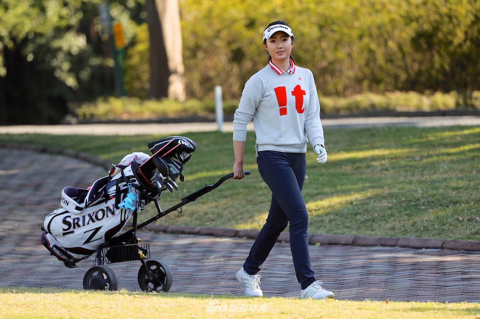 选手们专注推击，果岭上的每一杆都凝聚着智慧与汗水