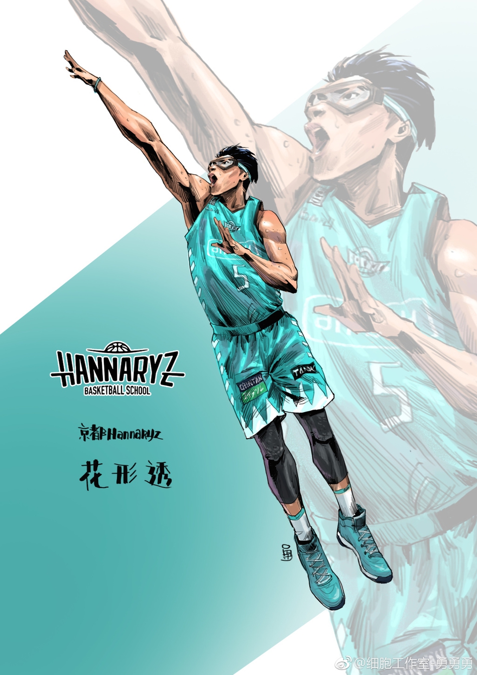 牧绅一在球场上露出王者般的微笑,黝黑的皮肤和壮硕的体格散发着帝王牧的霸气,仿佛在说职业联赛的节奏依然由我掌控。