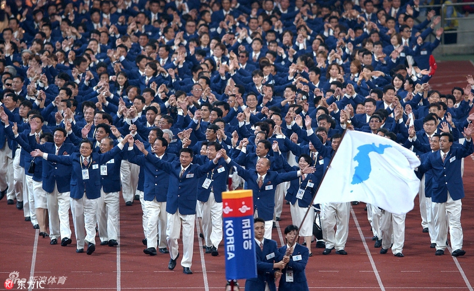2002年第14届釜山亚运会朝韩联队共同入场