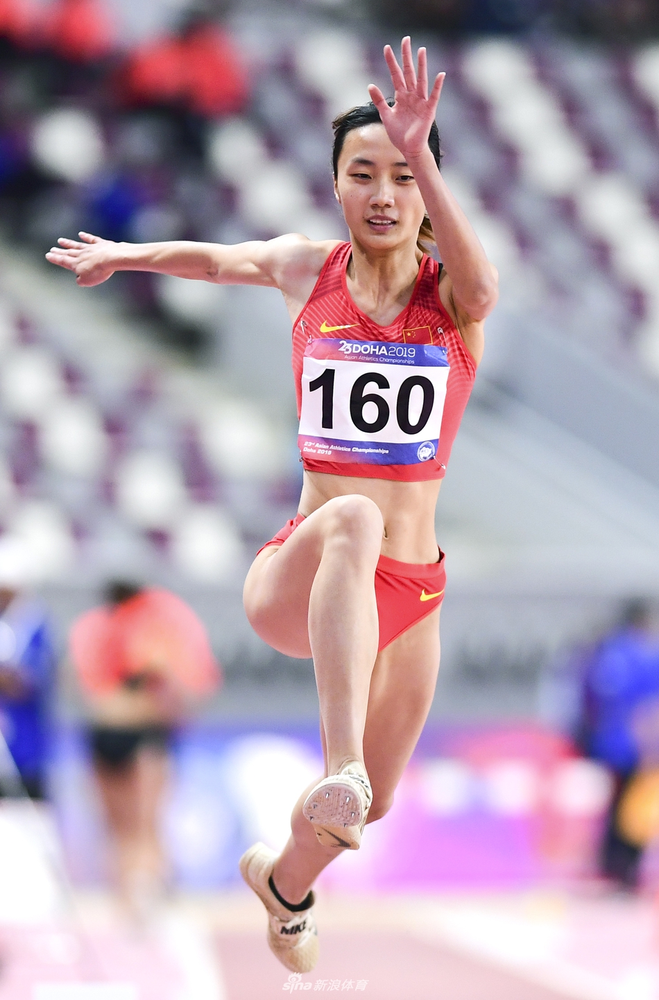 亚锦赛曾蕊获女子三级跳远摘银