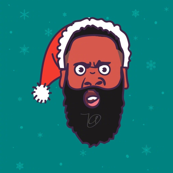 NBA众星圣诞头像大礼包