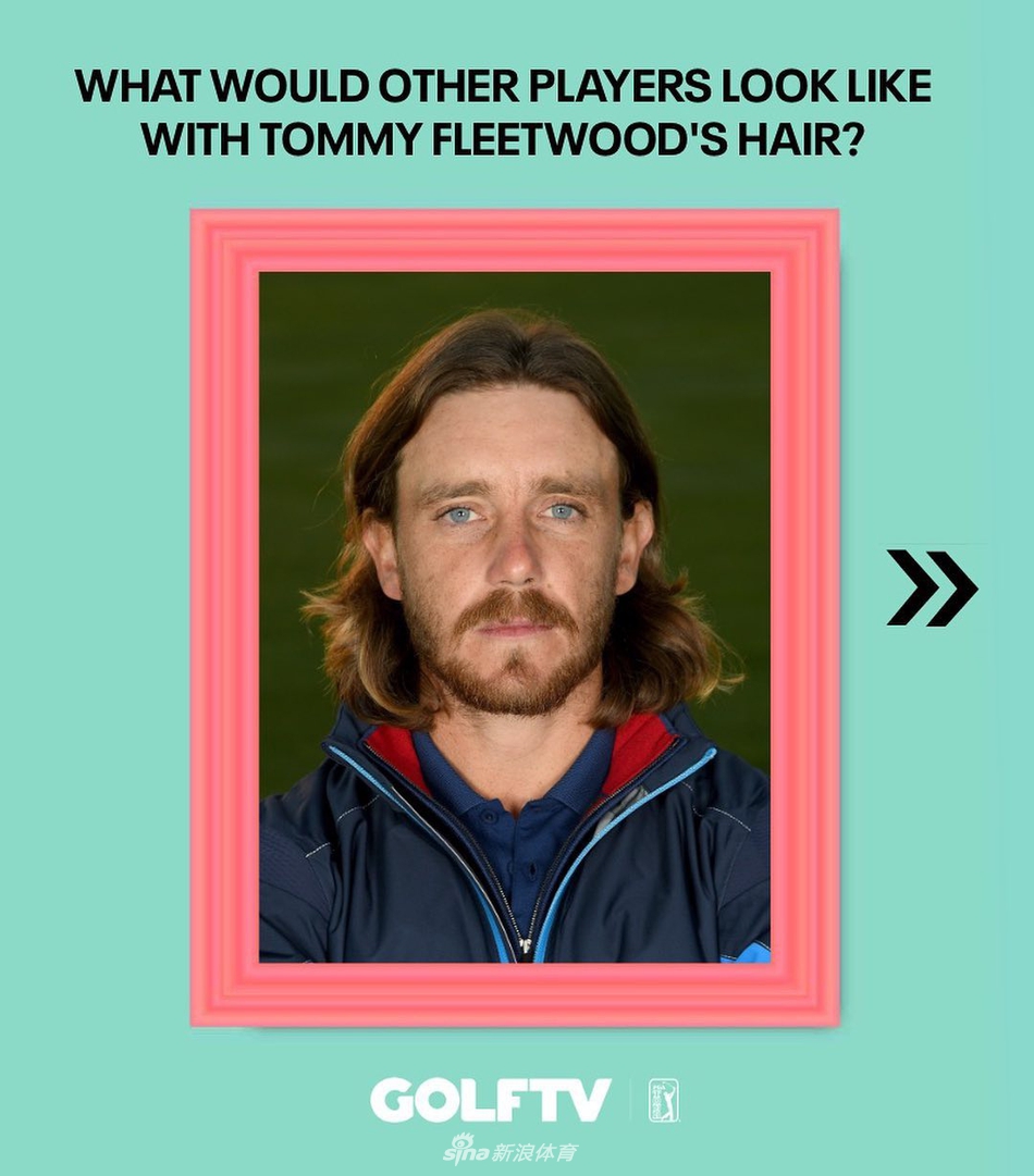 一位网球巨星顶着一头夸张的爆炸卷发，神情专注地凝视远方，仿佛正准备发出一个致命的ACE球。