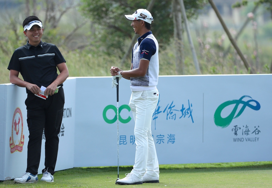 风中河谷俱乐部球场标志特写，点明了这场资格赛激烈角逐的所在地