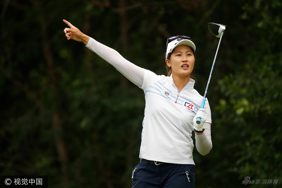 依云锦标赛赛场全景,绿意盎然的球道沿着山坡起伏延伸,远方是湛蓝的湖泊与巍峨的阿尔卑斯山脉