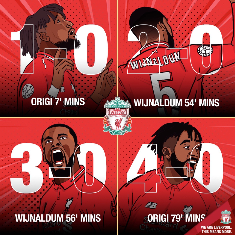 阿森纳前锋奥巴梅扬在进球后空翻庆祝，身体舒展在空中，队友贡多齐等人张开双臂向他跑来，酋长球场一片欢腾。