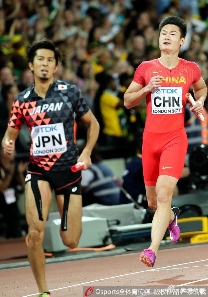 2017年伦敦田径世锦赛:男子4x100米接力决赛