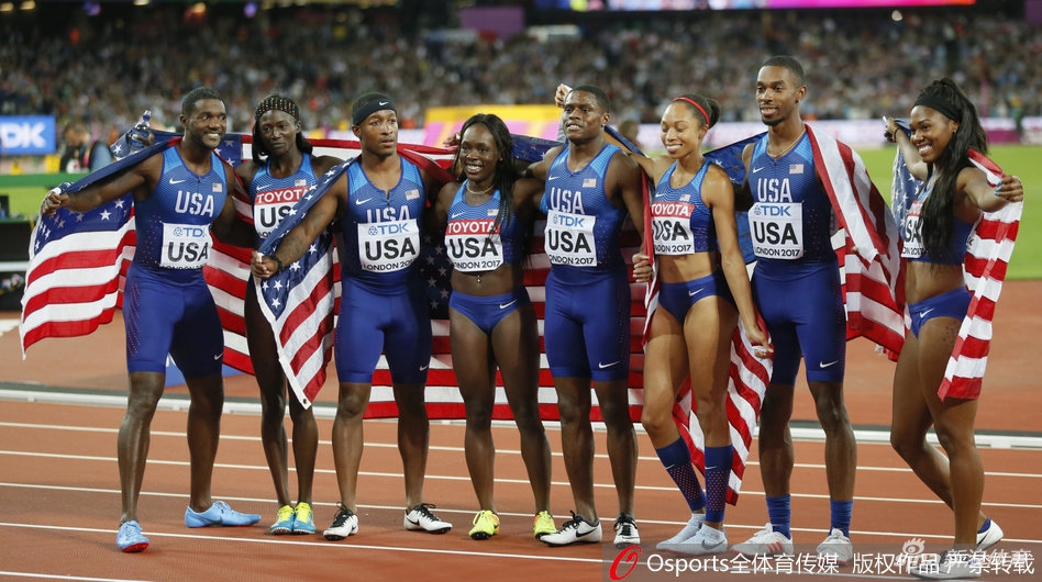 2017年伦敦田径世锦赛:男子4x100米接力决赛