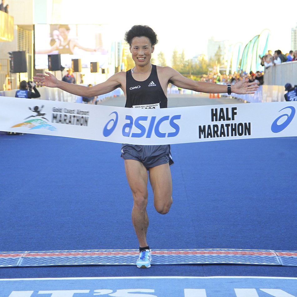 2017黄金海岸马拉松今晨开跑，日本选手野口拓也（Takuya Noguchi ）最后逆转夺冠，官方成绩为2:08:57，创造个人PB。
