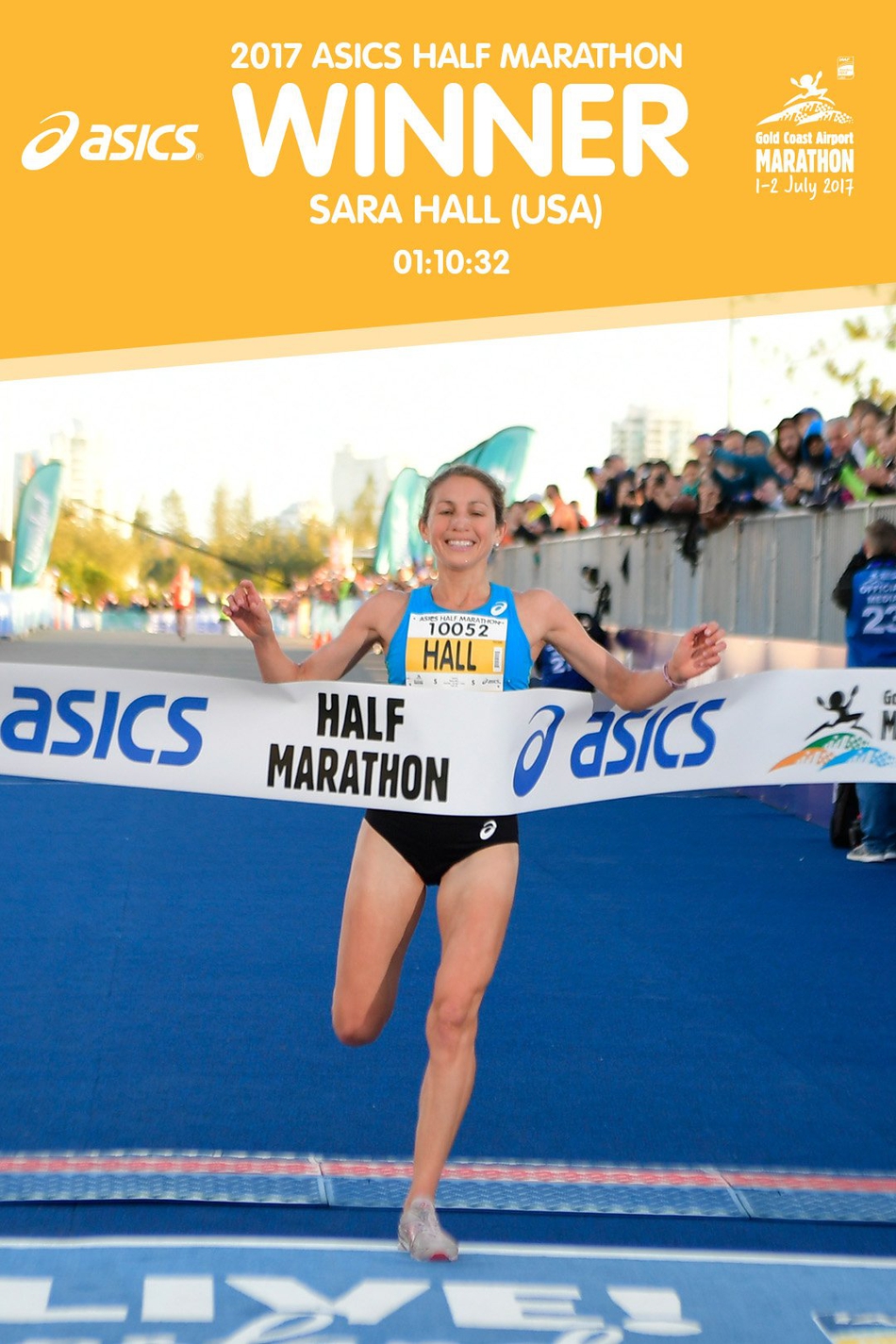 2017黄金海岸马拉松今晨开跑，日本选手野口拓也（Takuya Noguchi ）最后逆转夺冠，官方成绩为2:08:57，创造个人PB。