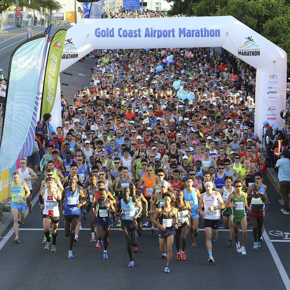 2017黄金海岸马拉松今晨开跑，日本选手野口拓也（Takuya Noguchi ）最后逆转夺冠，官方成绩为2:08:57，创造个人PB。